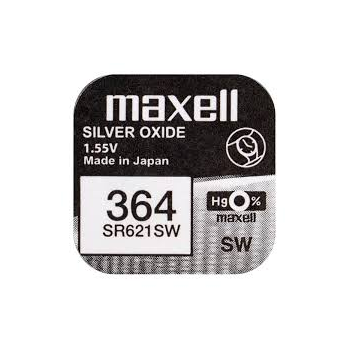 Bateria srebrowa Maxell SR621SW 364 1,55V- 1 sztuka